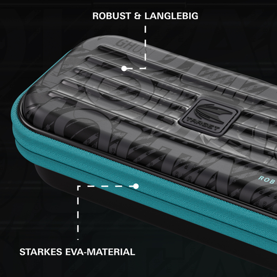 Takoma Ghost Series Rob Cross dartkoffer Zu sehen ist das Takoma Ghost Series Rob Cross Dartcase. Das Dartcase überzeugt durch sein modernes Design und Funktionalität.