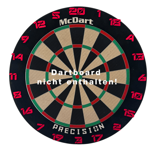 McDart Dartbord Nummerringen / Nummerring Cyber Das Bild zeigt ein Objekt mit dem Dateinamen 'Cyber Rot Board'. Das Hauptmotiv ist ein Board mit roten Akzenten.