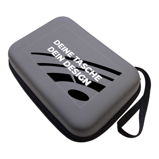 Zu sehen ist ein McDart System4 Dartcase in Grau. Das Etui befindet sich in geschlossener Ansicht.