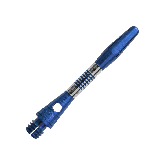 Bulls NL Cetra Aluminium Shafts - Blauw Blauer Aluminium Dart Schaft mit 34mm Länge ist zu sehen. Ideal für individuelle Dartpfeile und Präzision beim Spiel.