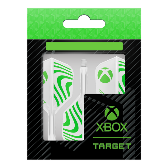 Target Xbox K-Flex No6 Flights - Wit Das Bild zeigt die Target Xbox K-Flex No6 Flights - Weiß. Die Flights sind weiß und eignen sich für verschiedene Dartpfeile.
