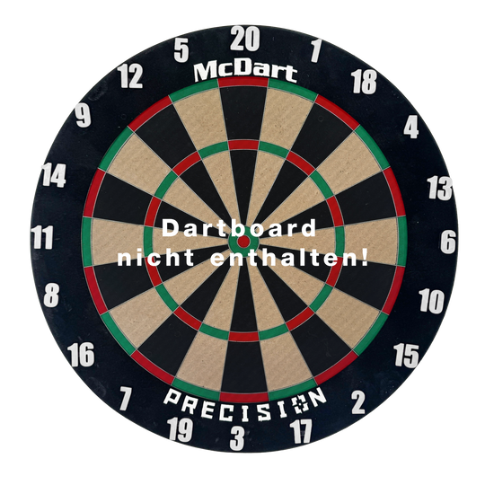 McDart Dartbord Nummerringen / Klassieke Nummerringen Das Classic Weiß Board ist auf diesem Bild abgebildet. Es hat eine schlichte, weiße Oberfläche.