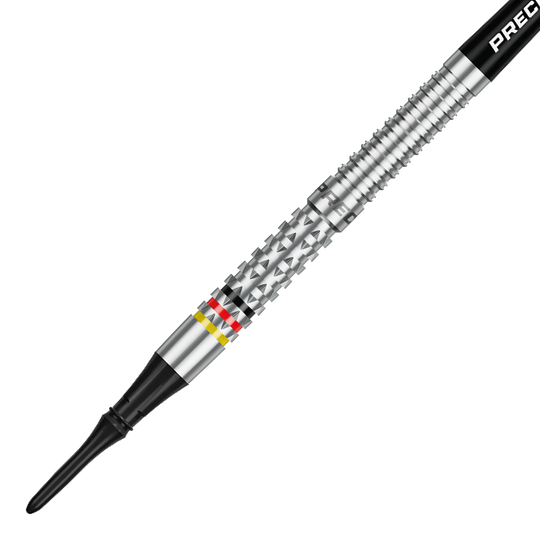 Precise 180 Ricardo Pietreczko GEN1 softdarts Das Bild zeigt die Precise 180 Ricardo Pietreczko GEN1 Softdarts. Dies sind hochwertige Softdarts für Dartspieler.