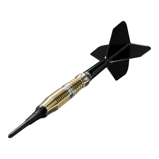 Target Black Marque Enzo Soft Darts - 18g Target Black Marque Enzo Softdarts - 18g sind auf diesem Bild zu sehen. Perfekt ausbalancierte Softdarts für ambitionierte Spieler.