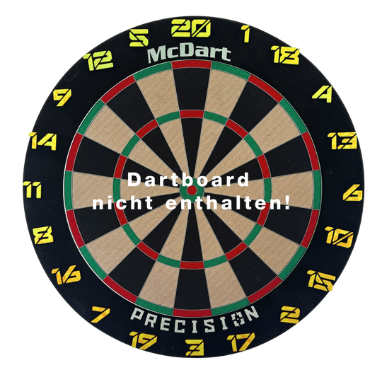 McDart Dartbord Nummerringen / Nummerring Cyber Dieses Bild heißt 'Cyber Gelb Board'. Vermutlich ist ein Board oder eine Platte in der Farbe Gelb abgebildet.