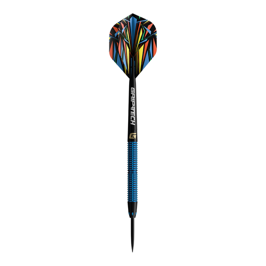 GOAT Atleet Blauwe Wolfraam Stalen Darts Auf diesem Bild sind die GOAT Athlete Black Tungsten Steeldarts abgebildet. Diese Darts bestehen aus hochwertigem Tungsten.