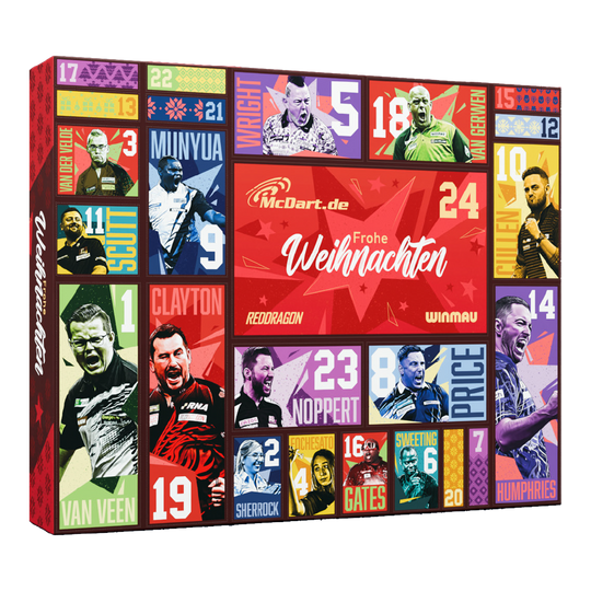 McDart stalen dartpijlen adventskalender 2026 McDart stalen dartpijlen adventskalender 2026