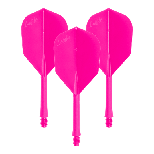 L-Style BarVluchten 2BA L3 - 260 Das Bild zeigt einen Dart-Flug in Neon-Pink. Gezeigt wird der Artikel 'LSF-905_L-Style_BarFlight_NeonPink_1Set'.