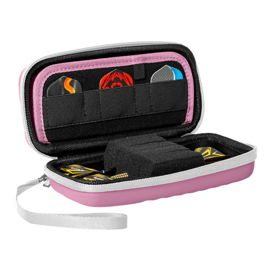 Bulls Orbis S dartkoffer - Roze Zu sehen ist das Bulls Orbis S Dartcase in Pink. Es ist ein praktisches Etui für Dartspieler.