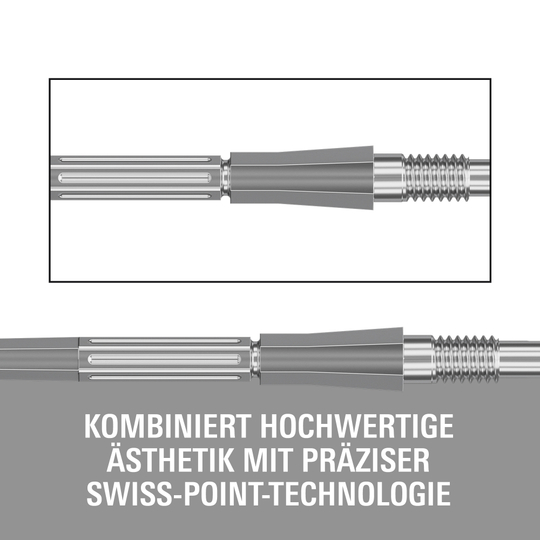 Target Elysian Archetype 43 Swiss Point stalen dartpijlpunten - zilver Target Elysian Archetype 43 Swiss Point Steeldartspitzen in Silber. Diese Dartspitzen sind für präzises Werfen entwickelt.