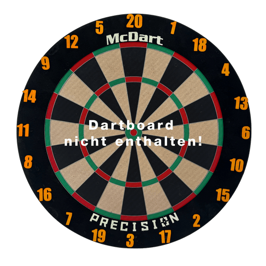 McDart Dartbord Nummerringen / Klassieke Nummerringen Ein Bild zeigt ein Classic Orange Board. Die Oberfläche ist orange und rechteckig.