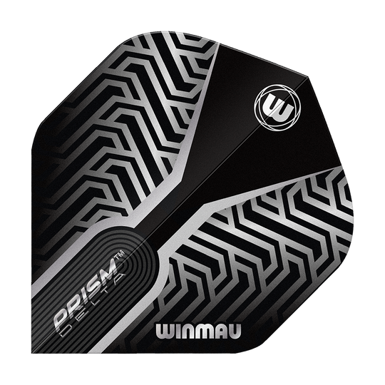 Winmau Prism Delta Silver No2 Standaardvluchten Das Bild zeigt die Winmau Prism Delta Silver No2 Standard Flights. Diese Flights sind für den Einsatz an Dartpfeilen geeignet.