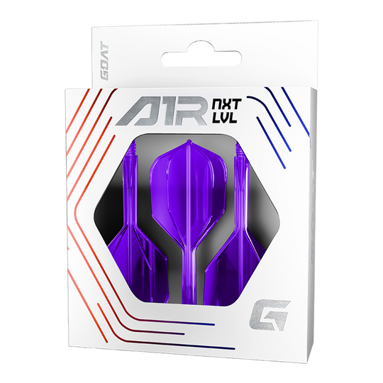 GOAT A1R No6 Flight Shaft System - Neonpaars Das Bild zeigt das GOAT A1R No6 Flight-Shaft-System in Neon Lila. Das Produkt eignet sich bestens als Dart-Zubehör.