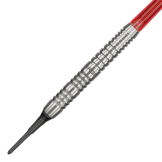 Targetgroep O 12 Softdarts Abgebildet ist das Target Group O 12 Softdarts Set. Die Darts werden aus einer anderen Ansicht gezeigt.