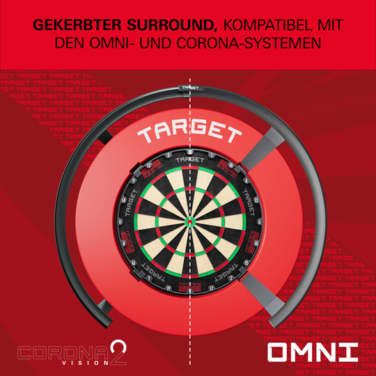 Target Dartboard Omranding met Inkepingen Target Dartboard Omranding met Inkepingen