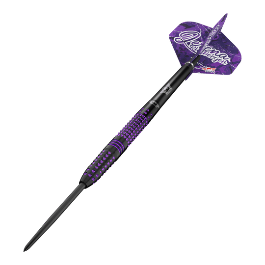 Bulls NL Lerena Rietbergen stalen darts - 24g Abgebildet sind die Bulls NL Lerena Rietbergen Steeldarts - 24g. Das Bild zeigt die Details und die hochwertige Verarbeitung der Steeldarts.