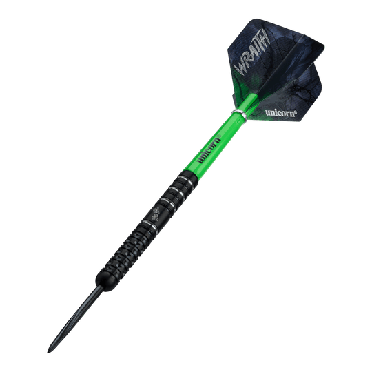 Unicorn Wraith Callan Rydz Steel Darts - 23g Abgebildet sind die Unicorn Wraith Callan Rydz Steeldarts - 23g. Das Produkt wird aus einem anderen Blickwinkel gezeigt.