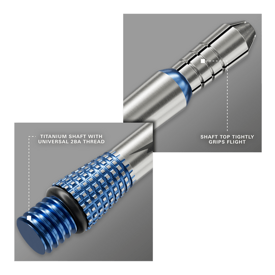 Target Phil Taylor Power Gx2 Titanium Shafts Abgebildet sind die Target Phil Taylor Power Gx2 Titanium Shafts. Diese hochwertigen Schäfte aus Titan bieten extra Stabilität beim Dartspiel.