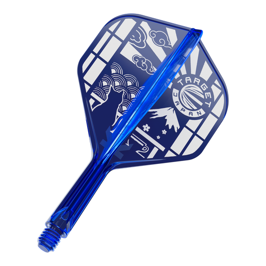 Target Japan K-Flex Blue Limited No2 Standaardvluchten Zu sehen ist das Produkt '410291 Target Japan K-Flex Blue Limited No2 Flights 19mm 1'. Diese blauen Flights sind eine limitierte Edition für Darts.