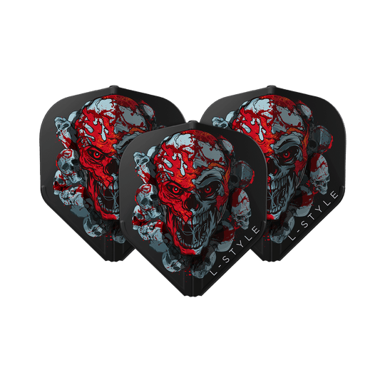 L-Style Ryan Searle Signature V4 Black L1EZ Flights Das Bild zeigt die L-Style Ryan Searle Signature V4 Black L1EZ Flights. Diese Flights bieten ein modernes schwarzes Design für Darts.