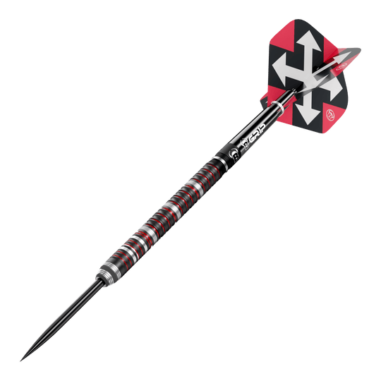 Das Bild zeigt die Bulls Sixty S2 Steeldarts. Die Darts sind für präzises Werfen beim Dartspiel entworfen.