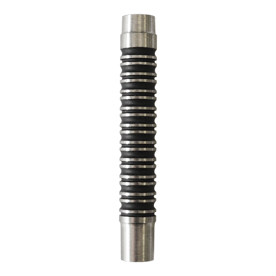 Zu sehen sind die McDart Black Ring 2 Softdart Barrels - 18g. Sie besitzen eine schwarze Farbe mit auffälligen Ringen.