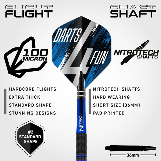 Red Dragon David Williams V1 stalen dartpijlen - 23 g Dieses Bild zeigt Red Dragon David Williams V1 Steeldarts - 23g. Sie eignen sich perfekt für professionelle Dartspieler.