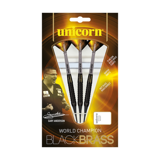 Unicorn Wereldkampioen Gary Anderson Black Brass Soft Darts - 19g