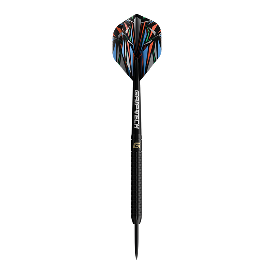 GOAT Athlete zwarte wolfraamstalen dartpijlen Abgebildet ist das Produkt GOAT Athlete Black Tungsten Steeldarts. Es handelt sich um hochwertige Steeldarts mit schwarzem Wolfram-Schaftelement.