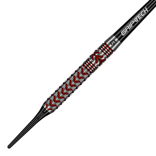 GOAT Curveball Soft Darts - 20 g Dieses Bild zeigt die GOAT Curveball Tungsten Softdarts - 20g. Die Darts sind aus Tungsten gefertigt und haben ein Gewicht von 20 Gramm.