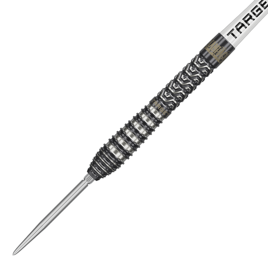 Target Charlie Manby Swiss Points stalen dartpijlen Das Bild zeigt Target Charlie Manby Swiss Points Steeldarts. Ein Steeldart aus der Kollektion wird dargestellt.