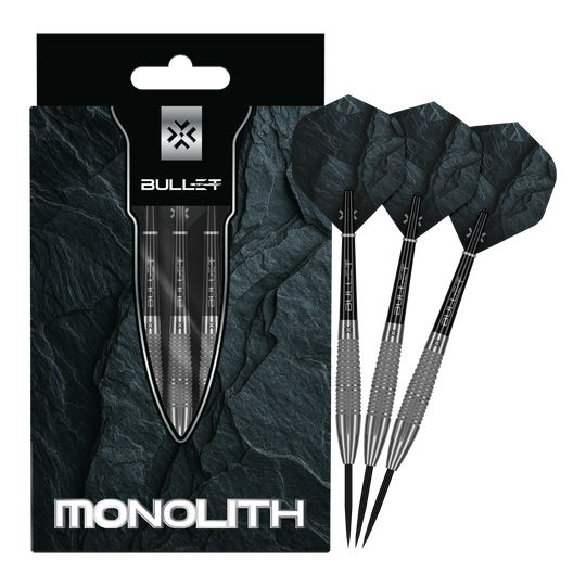 Bullet Monolith stalen pijltjes Abgebildet sind die Bullet Monolith Steel Darts in voller Länge. Dieses Produkt eignet sich für das Steeldart-Spiel.