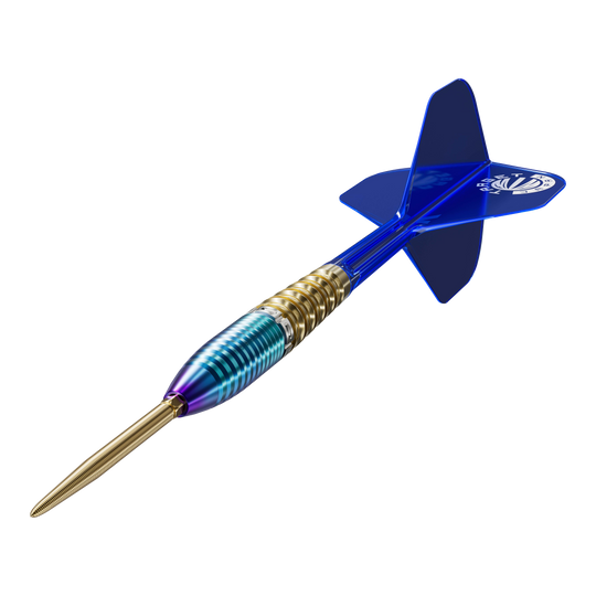 Target Japan Prime Series Zenith GEN2 Swiss Point Steel Darts - 23g Auf dem Foto ist Target Japan Prime Series Zenith GEN2 Swiss Point Steeldarts - 23g zu sehen. Die Darts sind für präzises Spiel konzipiert.