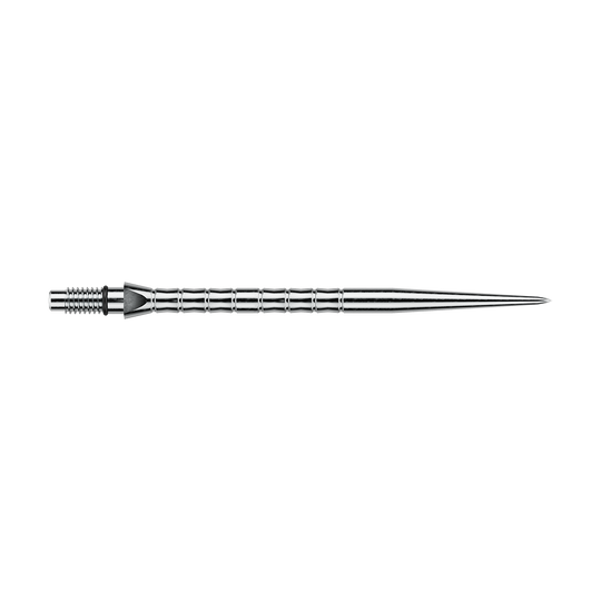 Winmau Switch Point Wave stalen dartpunten - Zilverkleurig effect Dieses Bild heißt Winmau_Switch_Point_Wave_Silver_Effect_Steeldartspitzen_40mm_2. Vermutlich zeigt es silberne Steeldartspitzen mit Wave-Effekt, 40 mm lang.