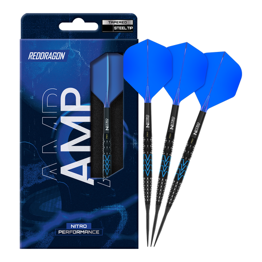 Red Dragon Amp taps toelopende stalen dartpijlen Dies ist ein Bild der Red Dragon Amp Tapered Steeldarts. Die Darts sind für professionelle Spieler entwickelt.