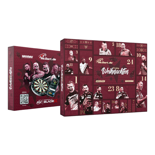 McDart Premium Adventskalender 2026 voor steeldartspelers