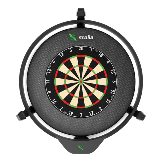 Scolia Signature Dartboard Surround Abgebildet ist der Scolia Signature Dartboard Surround. Er verhindert Beschädigungen durch fehlgeworfene Dartpfeile.