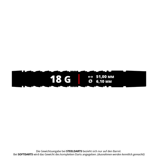 Harrow's Luke Woodhouse Series 3 Zachte Darts - 18g Harrows Luke Woodhouse Series 3 Softdarts - 18g abgebildet. Das Bild zeigt die Darts aus der Produktserie von Luke Woodhouse.
