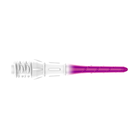 Das Bild zeigt L-Style Premium Lippoint Gradiation Dartspitzen 30er Pack in der Farbe Grape. Die Dartspitzen sind in einer Nahaufnahme dargestellt.