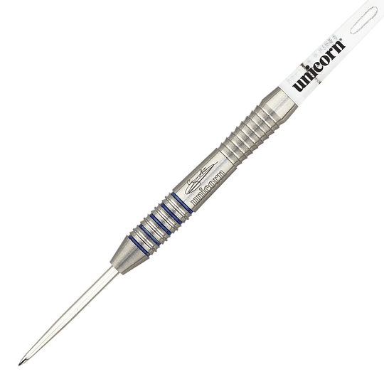 Unicorn Silver Star Var.3 Gary Anderson stalen dartpijlen Abgebildet sind die Unicorn Silver Star Var.3 Gary Anderson Steeldarts. Drei silberfarbene Steeldarts liegen nebeneinander.