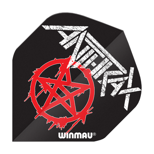 Winmau Rockstar Legends Anthrax-logo Standaardvluchten