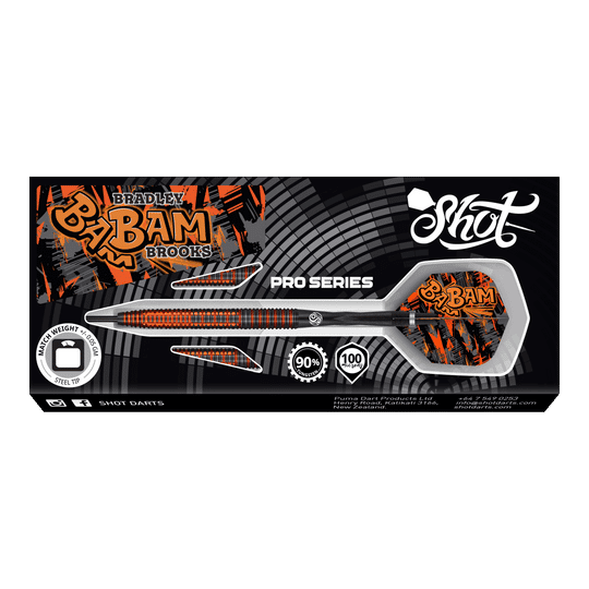 Shot Pro Series Bradley Brooks stalen darts