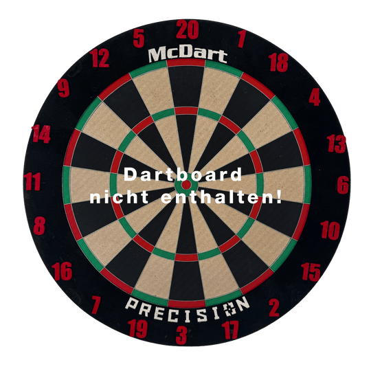 McDart Dartbord Nummerringen / Klassieke Nummerringen Abgebildet ist ein klassisches rotes Board. Das Board hat eine rechteckige Form.