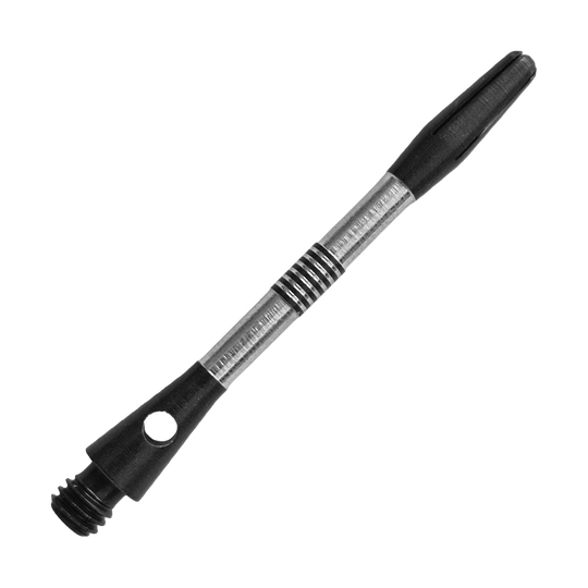 Bulls NL Cetra Aluminium Shafts - Zwart Auf diesem Bild ist ein weiterer schwarzer Aluminium-Schaft zu sehen. Der Schaft ist für Dartpfeile geeignet und misst 34mm.