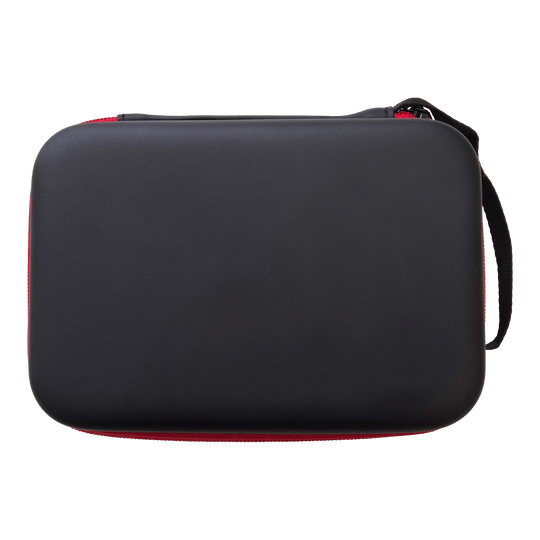 McDart System-4 dartkoffer Das Bild zeigt ein Dartcase in schwarzer Farbe. Es ist ein Aufbewahrungsetui für Dart-Zubehör.