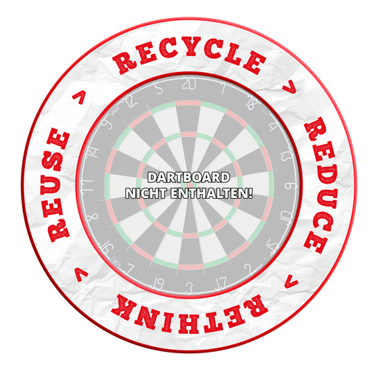 Das Bild zeigt einen Artikel namens DBS-RRRR2_Surround_Recyle_Reuse_Reduce_Rethink_Rot_1. Vermutlich geht es um ein rotes Produkt zum Thema Recycling und Umweltschutz.