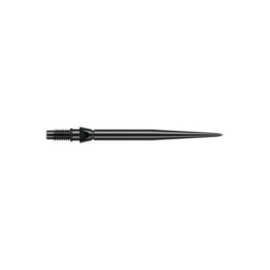 Winmau Switch Point gladde stalen dartpunten - zwart Gezeigt wird eine schwarze glatte Steeldartspitze von Winmau. Die Spitze hat eine Länge von 26mm.