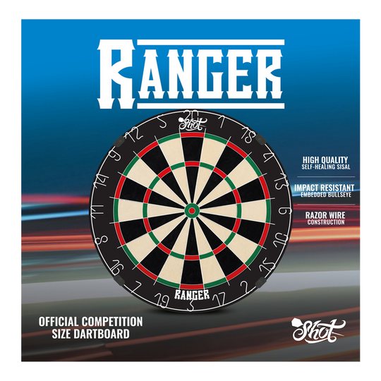 Shot Ranger stalen dartbord