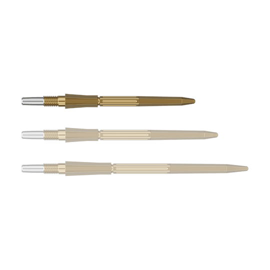 Target Elysian Archetype 43 Swiss Point stalen dartpijlpunten - Goud Auf dem Foto sind goldfarbene SwissPoint Dartspitzen mit 30 mm Länge zu sehen. Die Dartspitzen sind für Zielgenauigkeit beim Dartspiel entwickelt.
