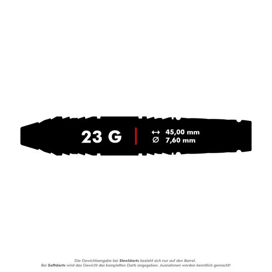 Target Japan Zwart Marque Dragon GEN2 Swiss Point Steeldarts - 23g